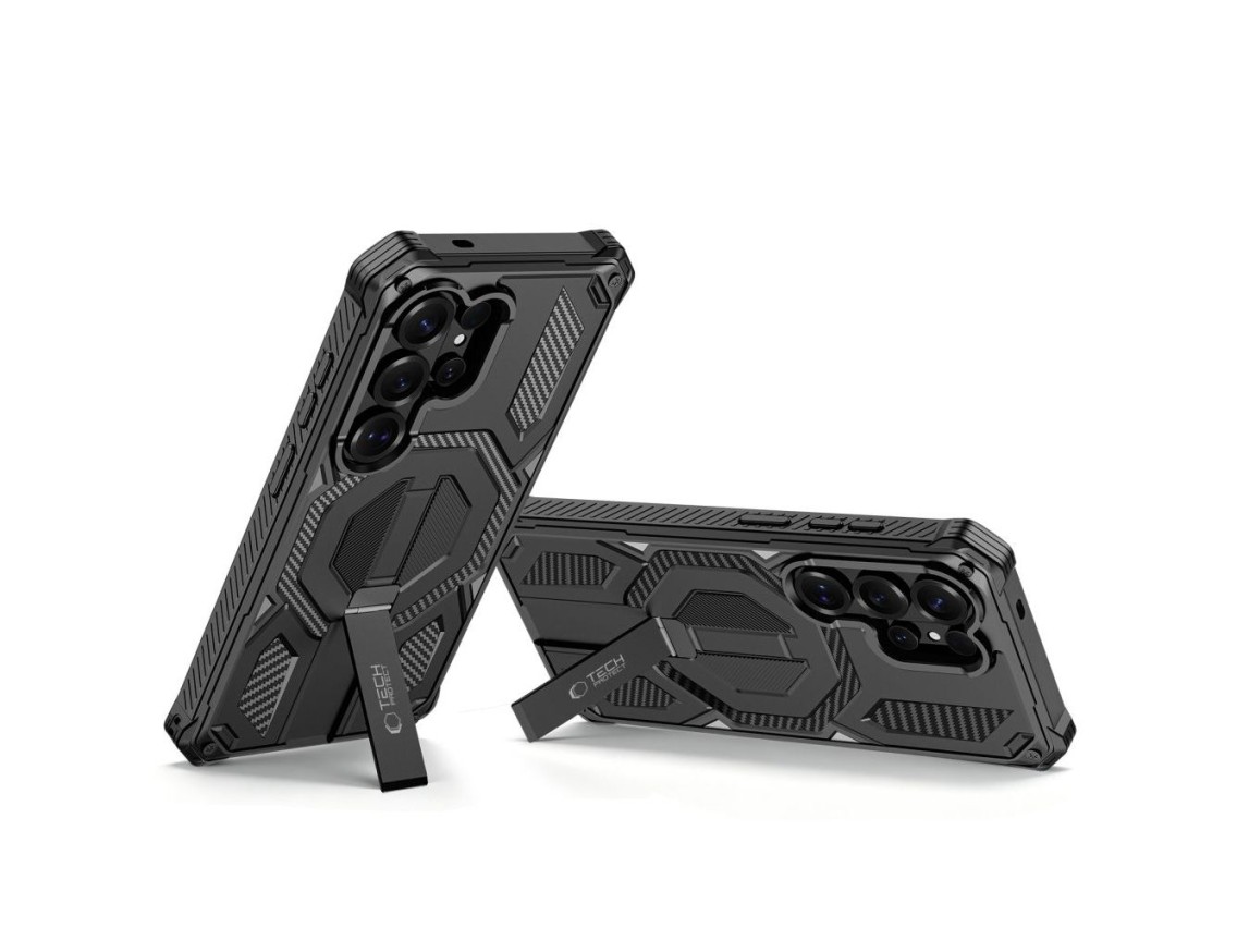 Kit com 2 capas Tech-Protect MagBlast MagSafe e películas de vidro temperado para Samsung Galaxy S26