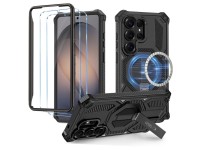 Kit com 2 capas Tech-Protect MagBlast MagSafe e películas de vidro temperado para Samsung Galaxy S26 Kit com 2 capas Tech-Protect MagBlast MagSafe e películas de vidro temperado para Samsung Galaxy S26