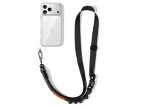 Cord�o transversal para celular Tech-Protect C9S - Preto e Laranja