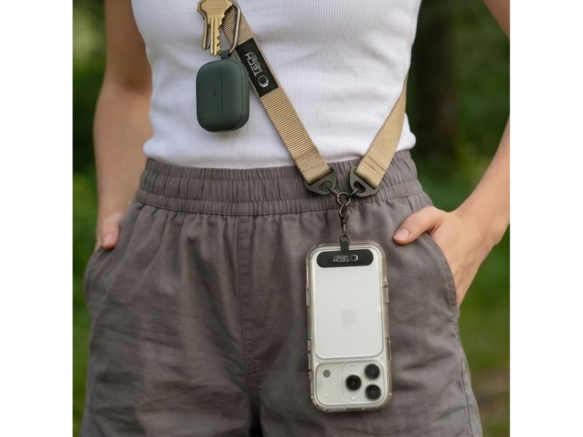Cordón cruzado para teléfono Tech-Protect C9S - Beige
