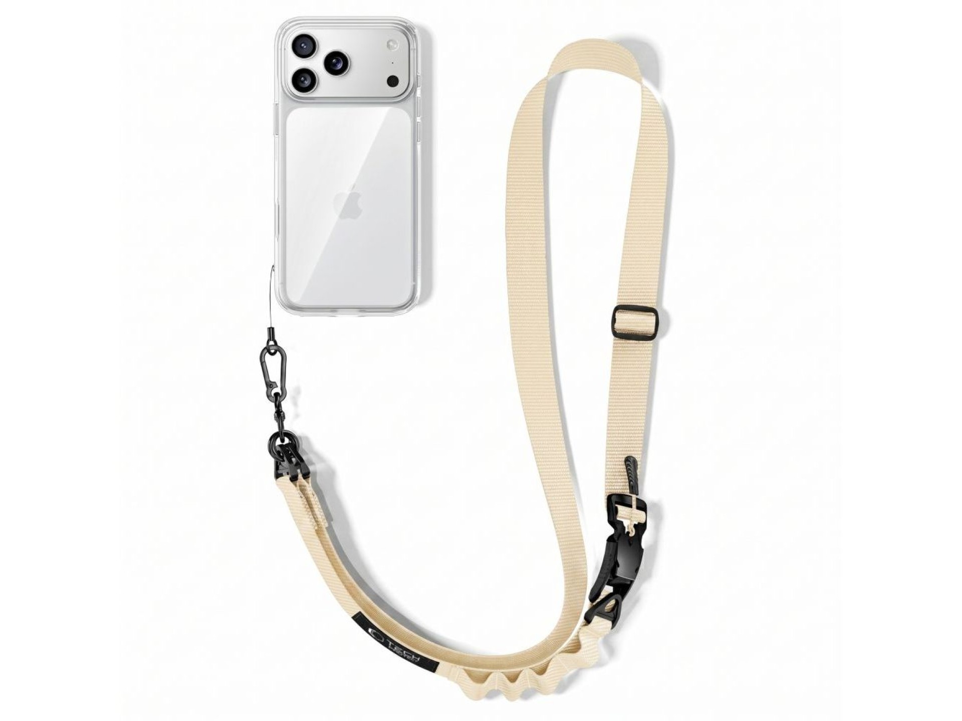 Tech-Protect C9S Rope Crossbody Phone Lanyard - Beige