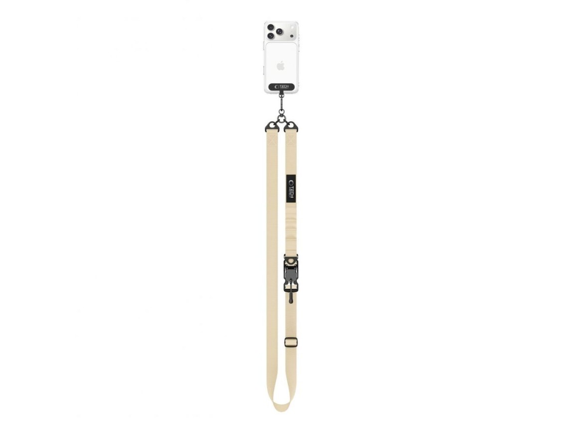 Tech-Protect C9S Rope Crossbody Phone Lanyard - Beige