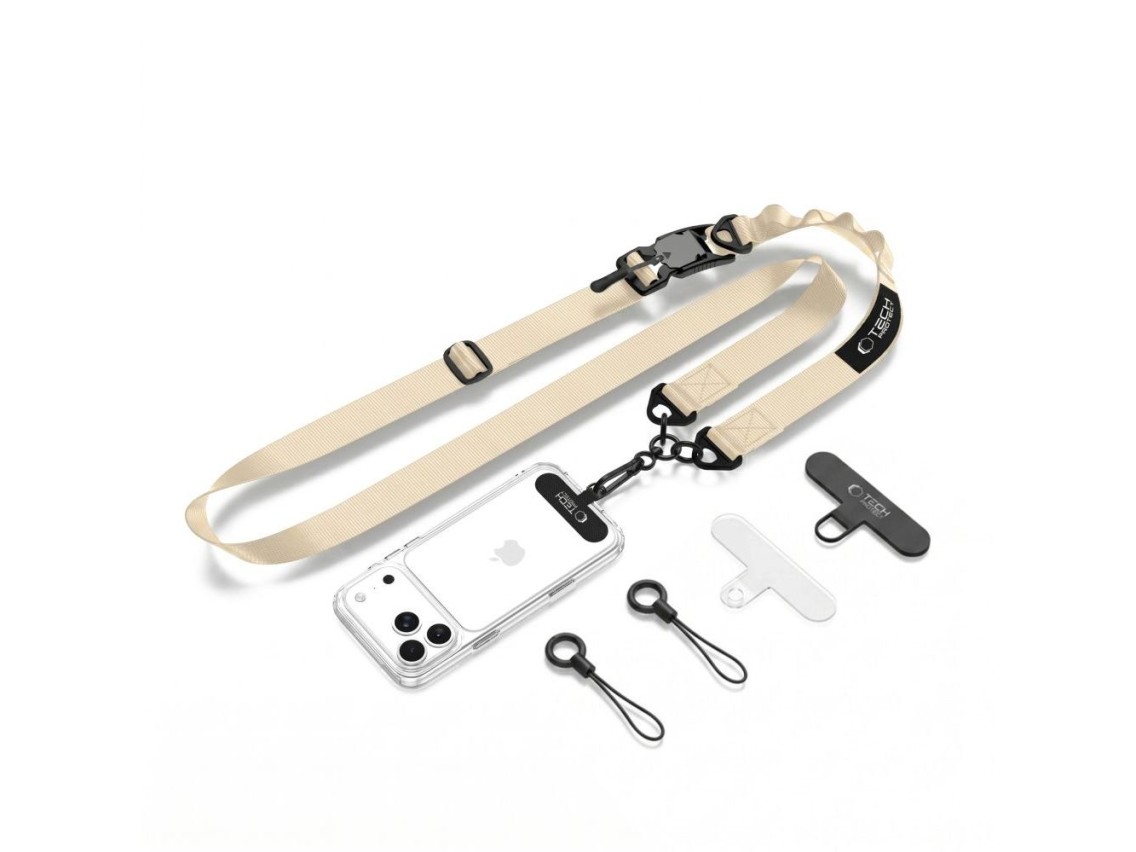 Cordón cruzado para teléfono Tech-Protect C9S - Beige
