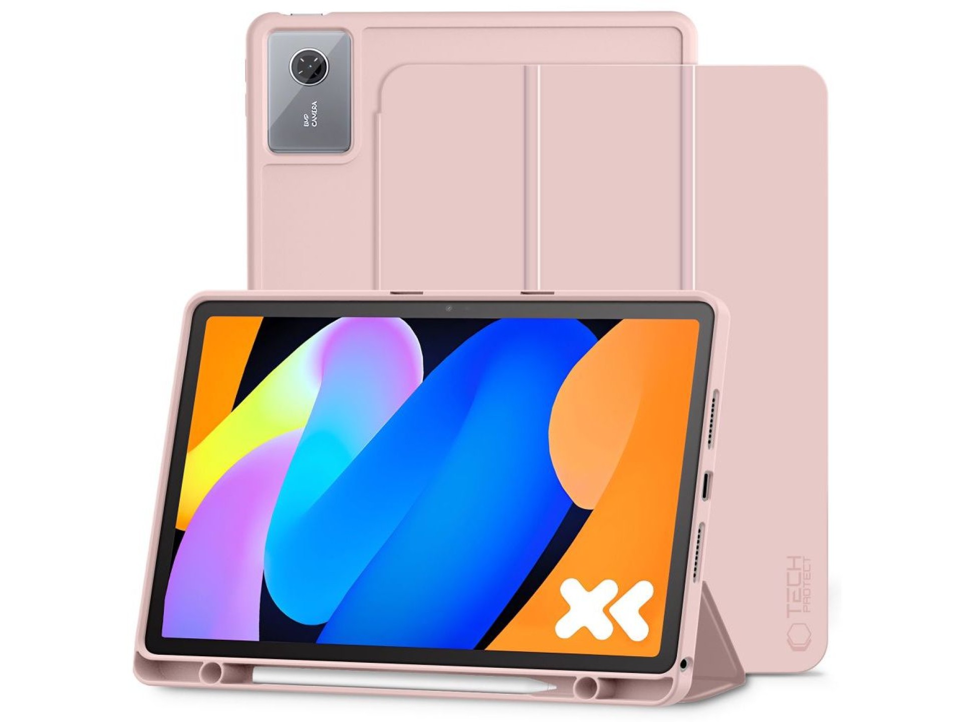 Funda Tech-Protect SmartCase para lápiz óptico para Lenovo Idea Tab / K11 Gen. 2 11.0 TB-336 - Rosa