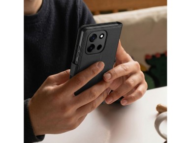 Capa carteira Tech-Protect para OnePlus Nord 6 - preta Capa carteira Tech-Protect para OnePlus Nord 6 - preta