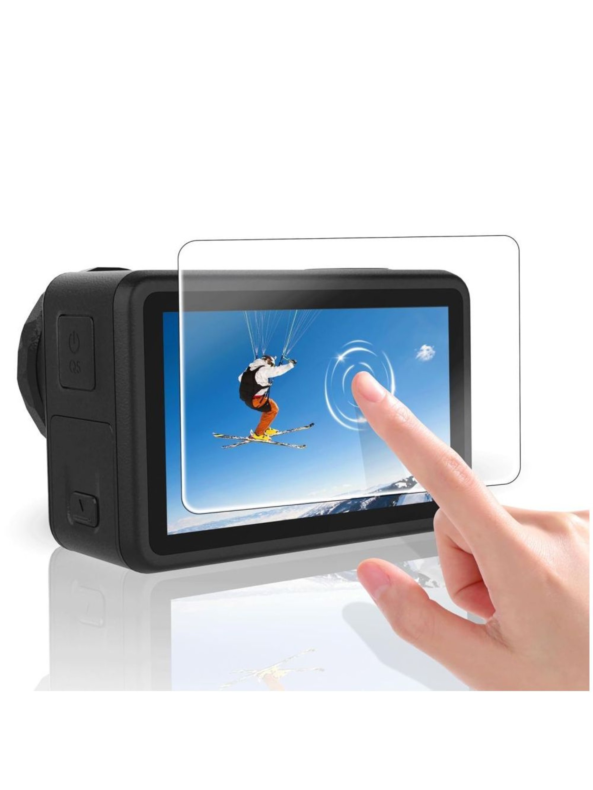 Protector de pantalla Tech-Protect Glass Fit+ (juego de 2) de vidrio templado para DJI Osmo Action 6
