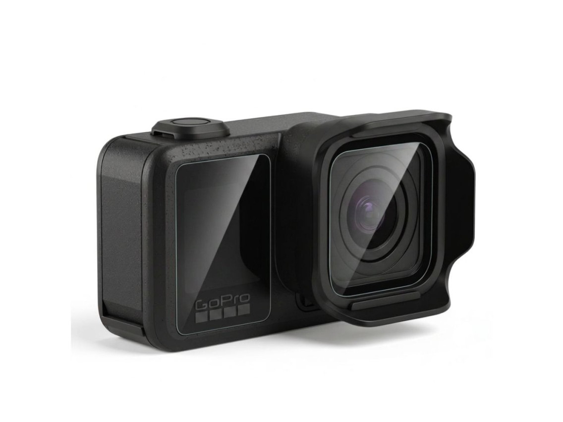 Tech-Protect Glass Fit+ Conjunto com 2 unidades de vidro e pel�cula protetora para GoPro Mission 1 /