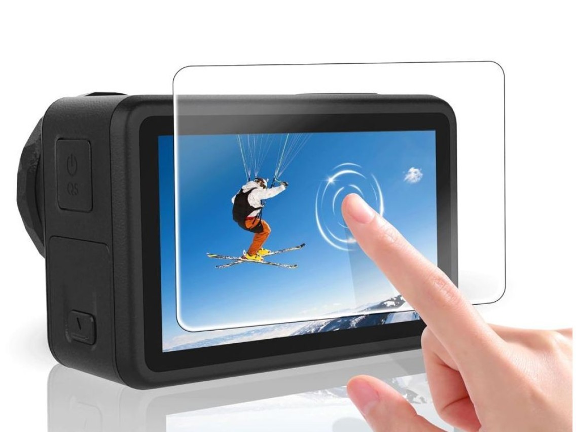 Protector de pantalla Tech-Protect Glass Fit+ (juego de 2) de vidrio templado para DJI Osmo Action 6