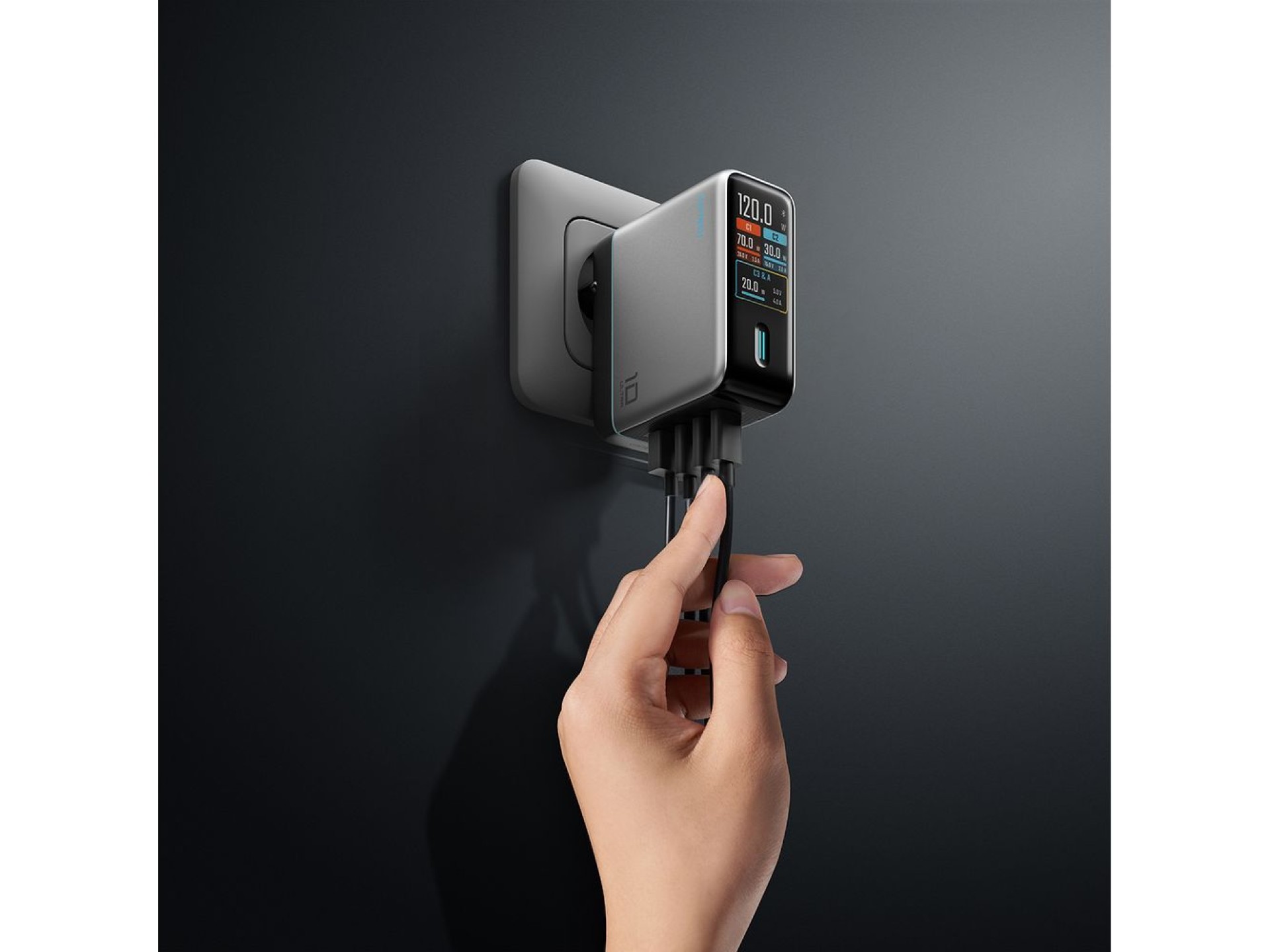 CUKTECH AD1204U 120W GaN USB-C Charger