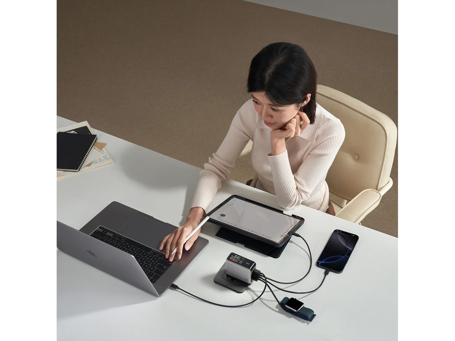 CUKTECH AD1204U 120W GaN USB-C Charger