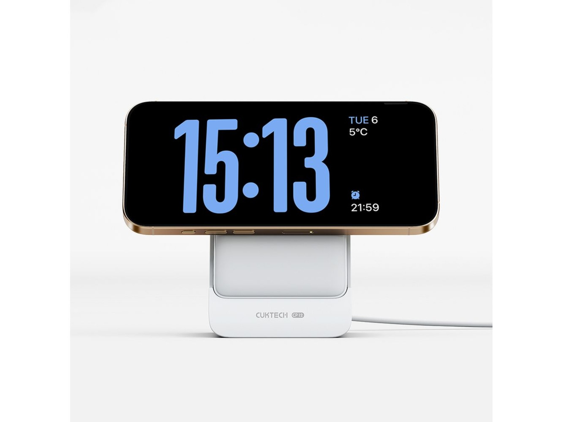 Cuktech WPB100N 20W 10000mAh Power Bank Magnético com Suporte - Branco