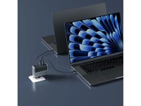 Cargador de pared Cuktech AD1404UEU de 140 W GaN con 3 puertos USB-C + USB-A y cable USB-C - Gris Cargador de pared Cuktech AD1404UEU de 140 W GaN con 3 puertos USB-C + USB-A y cable USB-C - Gris