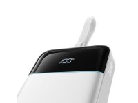 Cuktech LPB252N 120W 25000mAh Powerbank with Built-in USB-C Cable - White Cuktech LPB252N 120W 25000mAh Powerbank with Built-in USB-C Cable - White