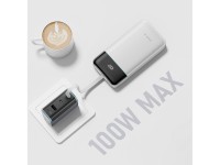 Cuktech LPB252N 120W 25000mAh Powerbank with Built-in USB-C Cable - White Cuktech LPB252N 120W 25000mAh Powerbank with Built-in USB-C Cable - White