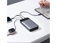 Cuktech LPB252N 120W 25000mAh Powerbank with Built-in USB-C Cable - Gray