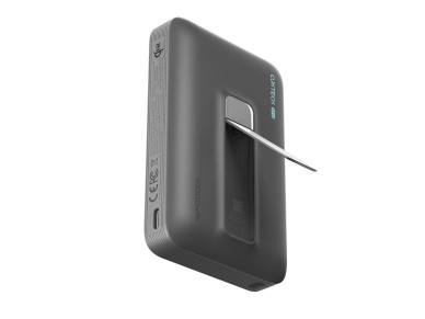Bater�a externa magn�tica Cuktech WPB100 de 10000 mAh con carga Qi2 y 30 W con soporte - Negra