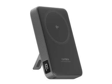 Bater�a externa magn�tica Cuktech WPB100 de 10000 mAh con carga Qi2 y 30 W con soporte - Negra