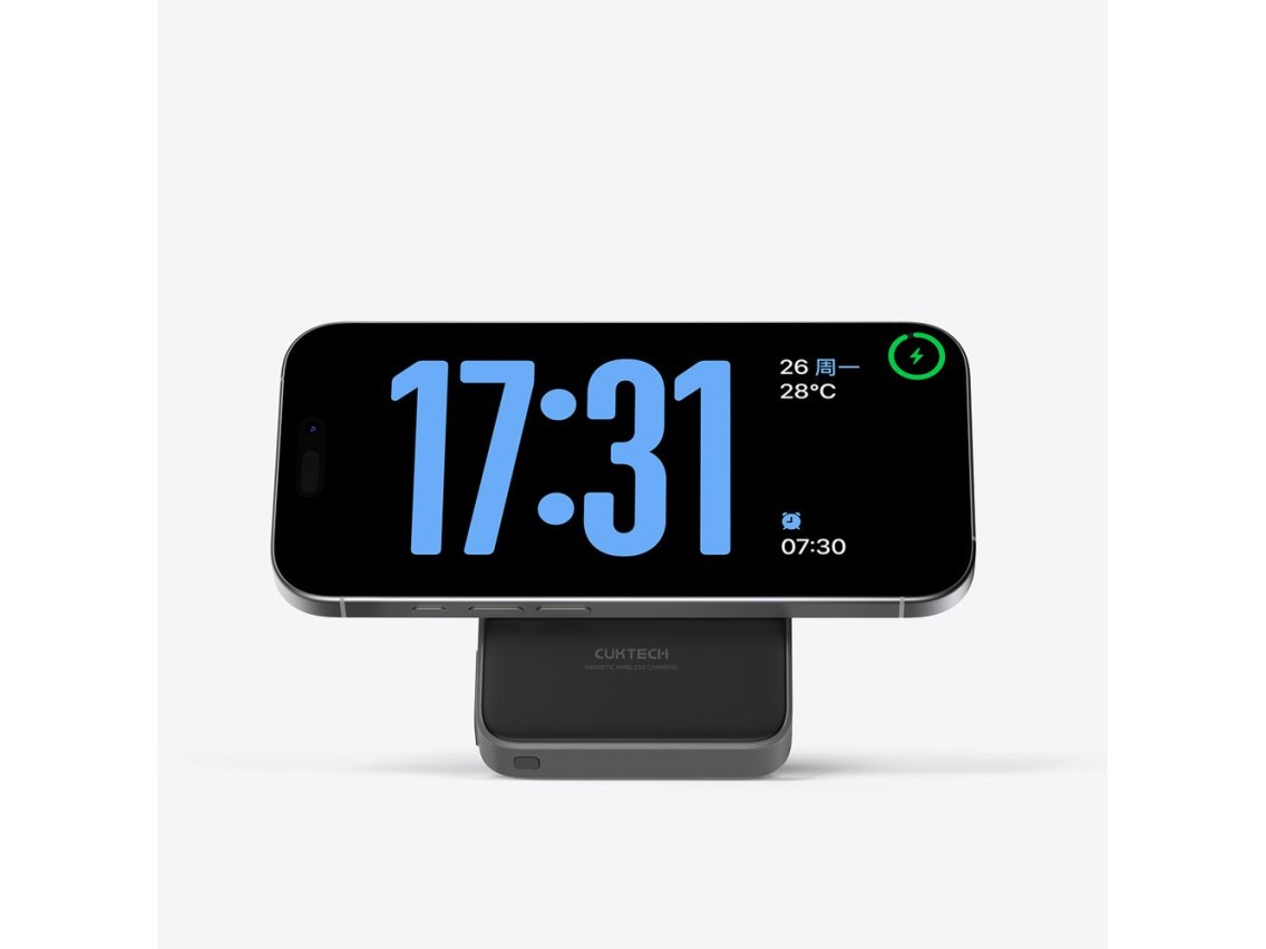Cuktech WPB100 10000 mAh Qi2 Magnetic Powerbank 30W with Stand - Black