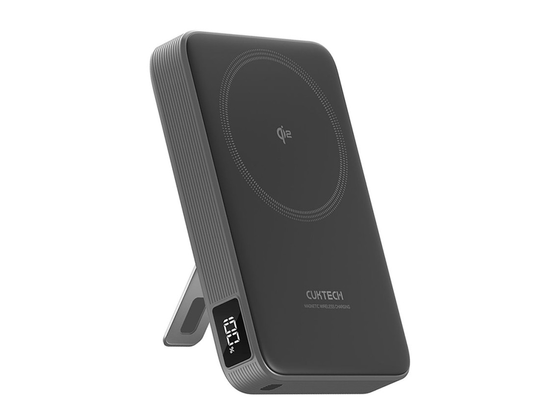 Cuktech WPB100 10000 mAh Qi2 Magnetic Powerbank 30W with Stand - Black