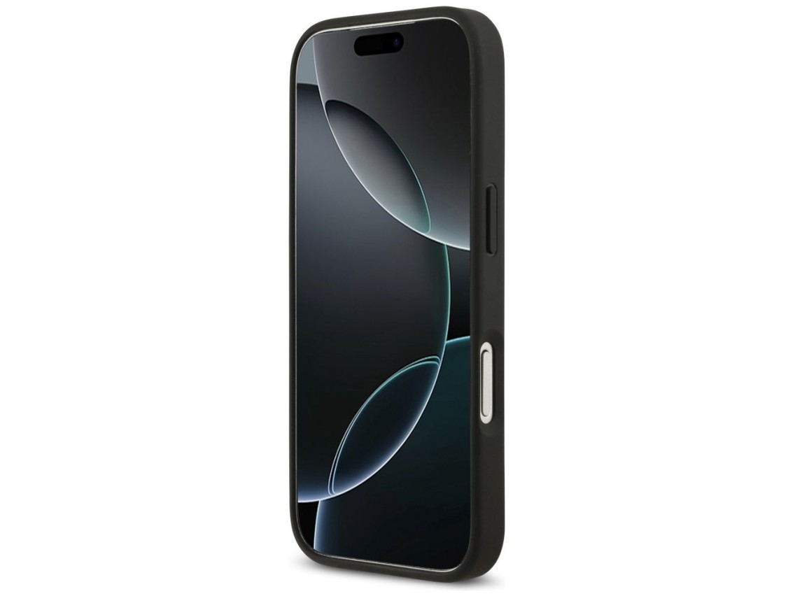 Funda Guess 4G nauble Card Triangle para iPhone 17 Pro - negra