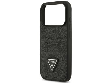 Guess 4G nauble Card Triangle case for iPhone 17 Pro - black Guess 4G nauble Card Triangle case for iPhone 17 Pro - black