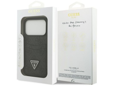 Capa triangular Guess 4G para iPhone 17 Pro - preta