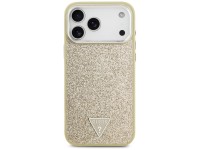 Guess Glitter Triangle Logo MagSafe Case for iPhone 17 Pro Max - Gold Guess Glitter Triangle Logo MagSafe Case for iPhone 17 Pro Max - Gold
