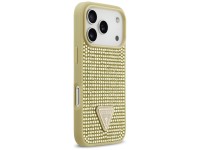 Guess Rhinestone Triangle Logo iPhone 17 Pro Case - Gold Guess Rhinestone Triangle Logo iPhone 17 Pro Case - Gold
