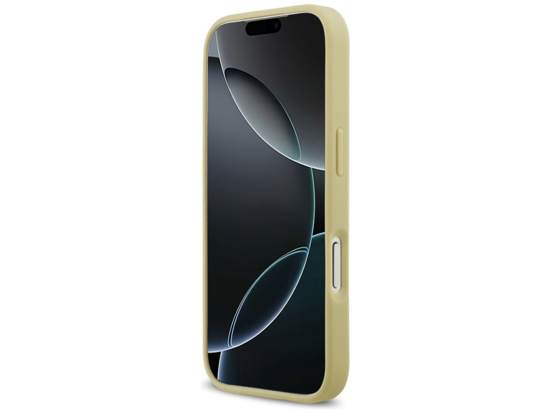 Guess Rhinestone Triangle Logo iPhone 17 Pro Case - Gold