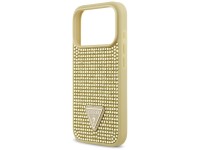 Guess Rhinestone Triangle Logo iPhone 17 Pro Case - Gold Guess Rhinestone Triangle Logo iPhone 17 Pro Case - Gold