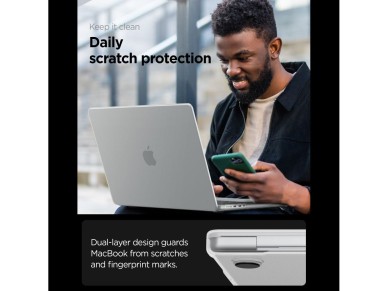 Spigen AirSkin Case for MacBook Pro 14" 2021 / 2023 / 2024 / 2025 / 2026 - Transparent Matte Spigen AirSkin Case for MacBook Pro 14" 2021 / 2023 / 2024 / 2025 / 2026 - Transparent Matte