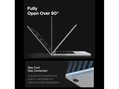 Spigen AirSkin Case for MacBook Pro 14" 2021 / 2023 / 2024 / 2025 / 2026 - Transparent Matte Spigen AirSkin Case for MacBook Pro 14" 2021 / 2023 / 2024 / 2025 / 2026 - Transparent Matte
