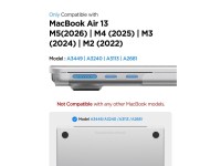 Spigen AirSkin Case for MacBook Air 13" 2023/2024/2025/2026 - Transparent Spigen AirSkin Case for MacBook Air 13" 2023/2024/2025/2026 - Transparent