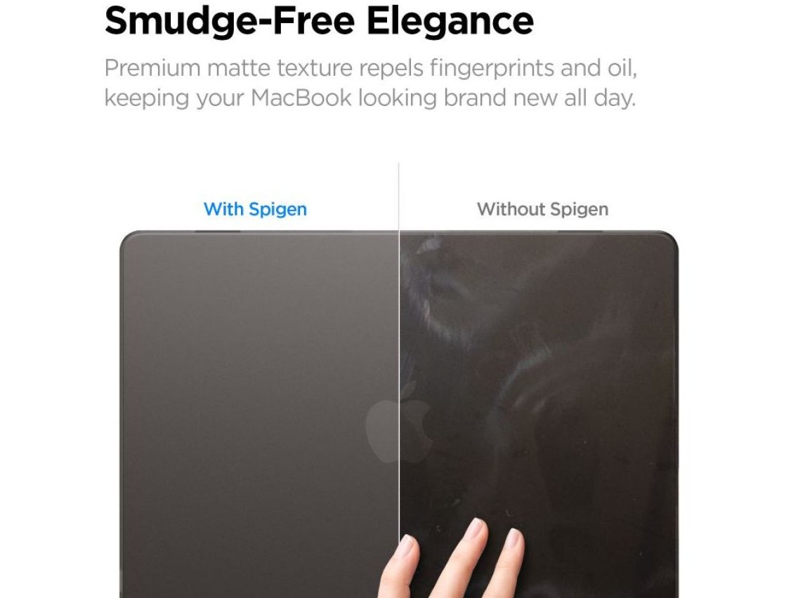 Funda Spigen AirSkin para MacBook Air de 13" (2023/2024/2025/2026) - Semitransparente