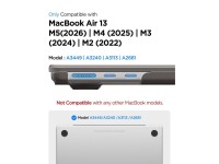 Funda Spigen AirSkin para MacBook Air de 13" (2023/2024/2025/2026) - Semitransparente Funda Spigen AirSkin para MacBook Air de 13" (2023/2024/2025/2026) - Semitransparente
