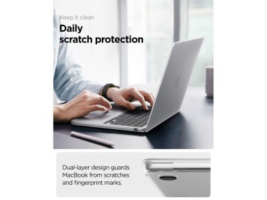 Spigen AirSkin Case for MacBook Air 13" 2023/2024/2025/2026 - Transparent Spigen AirSkin Case for MacBook Air 13" 2023/2024/2025/2026 - Transparent