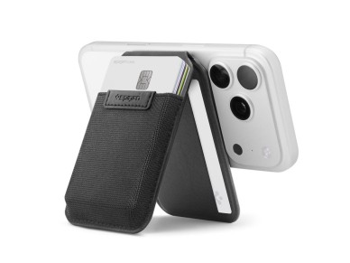 Carteira para celular Spigen Slim Fold S314-4 MagSafe - Preta