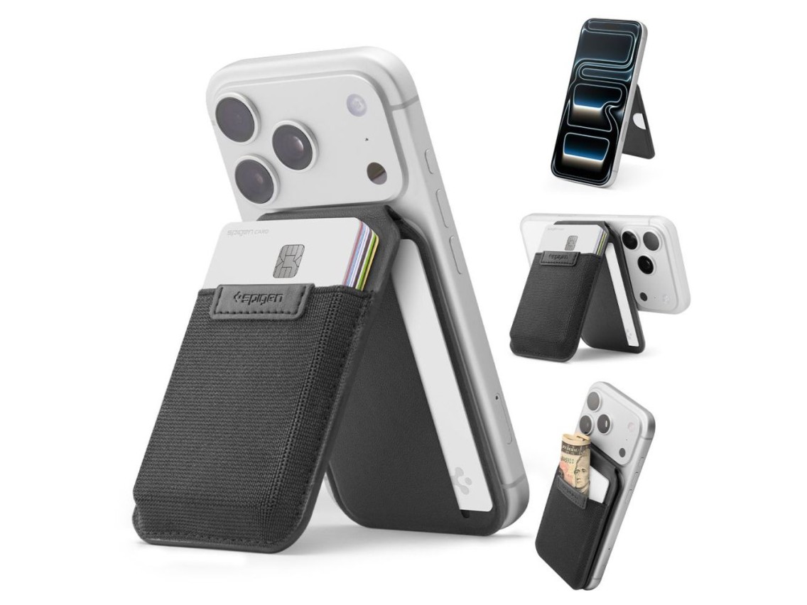 Carteira para celular Spigen Slim Fold S314-4 MagSafe - Preta