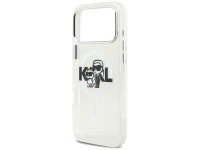 Karl Lagerfeld IML Glitter Karl & Choupette Sketch Logo MagSafe Case for iPhone 17 Pro Max - Clear Karl Lagerfeld IML Glitter Karl & Choupette Sketch Logo MagSafe Case for iPhone 17 Pro Max - Clear