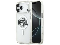 Karl Lagerfeld IML Glitter Karl & Choupette Sketch Logo MagSafe Case for iPhone 17 Pro Max - Clear Karl Lagerfeld IML Glitter Karl & Choupette Sketch Logo MagSafe Case for iPhone 17 Pro Max - Clear