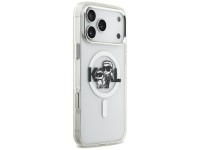 Karl Lagerfeld IML Glitter Karl & Choupette Sketch Logo MagSafe Case for iPhone 17 Pro Max - Clear Karl Lagerfeld IML Glitter Karl & Choupette Sketch Logo MagSafe Case for iPhone 17 Pro Max - Clear
