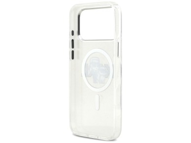 Karl Lagerfeld IML Glitter Karl & Choupette Sketch Logo MagSafe Case for iPhone 17 Pro Max - Clear Karl Lagerfeld IML Glitter Karl & Choupette Sketch Logo MagSafe Case for iPhone 17 Pro Max - Clear