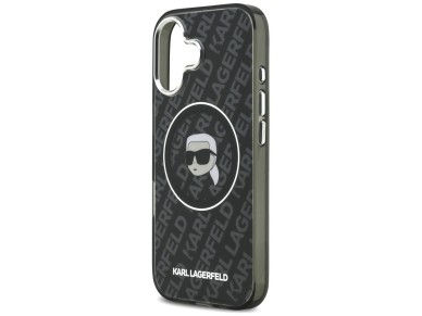 Karl Lagerfeld IML Karl Head Logo MagSafe Case for iPhone 17 - Black Karl Lagerfeld IML Karl Head Logo MagSafe Case for iPhone 17 - Black