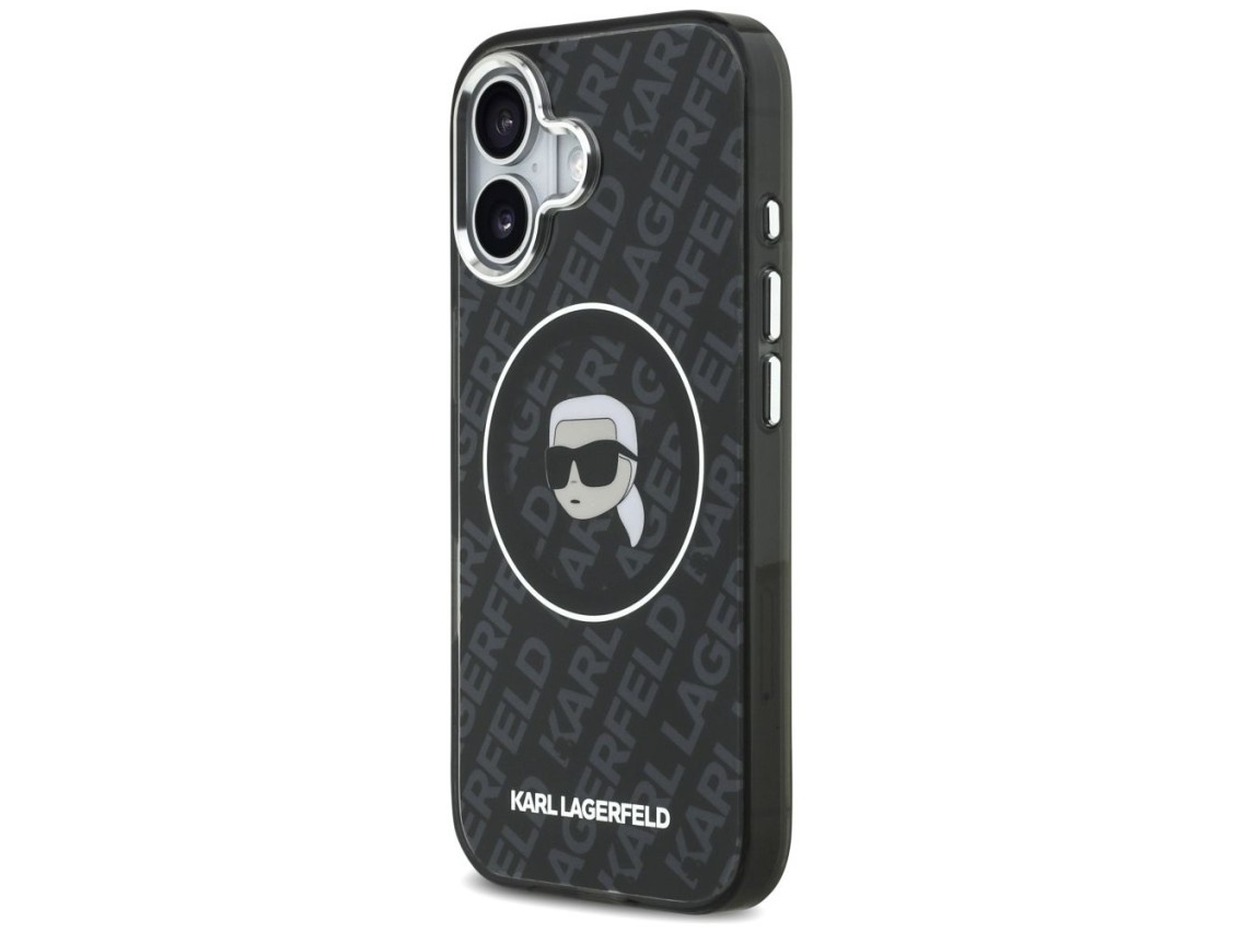 Karl Lagerfeld IML Karl Head Logo MagSafe Case for iPhone 17 - Black