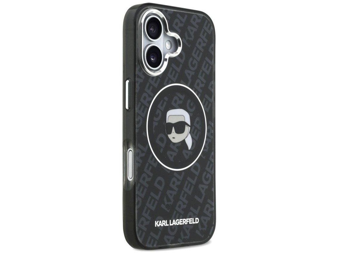 Karl Lagerfeld IML Karl Head Logo MagSafe Case for iPhone 17 - Black