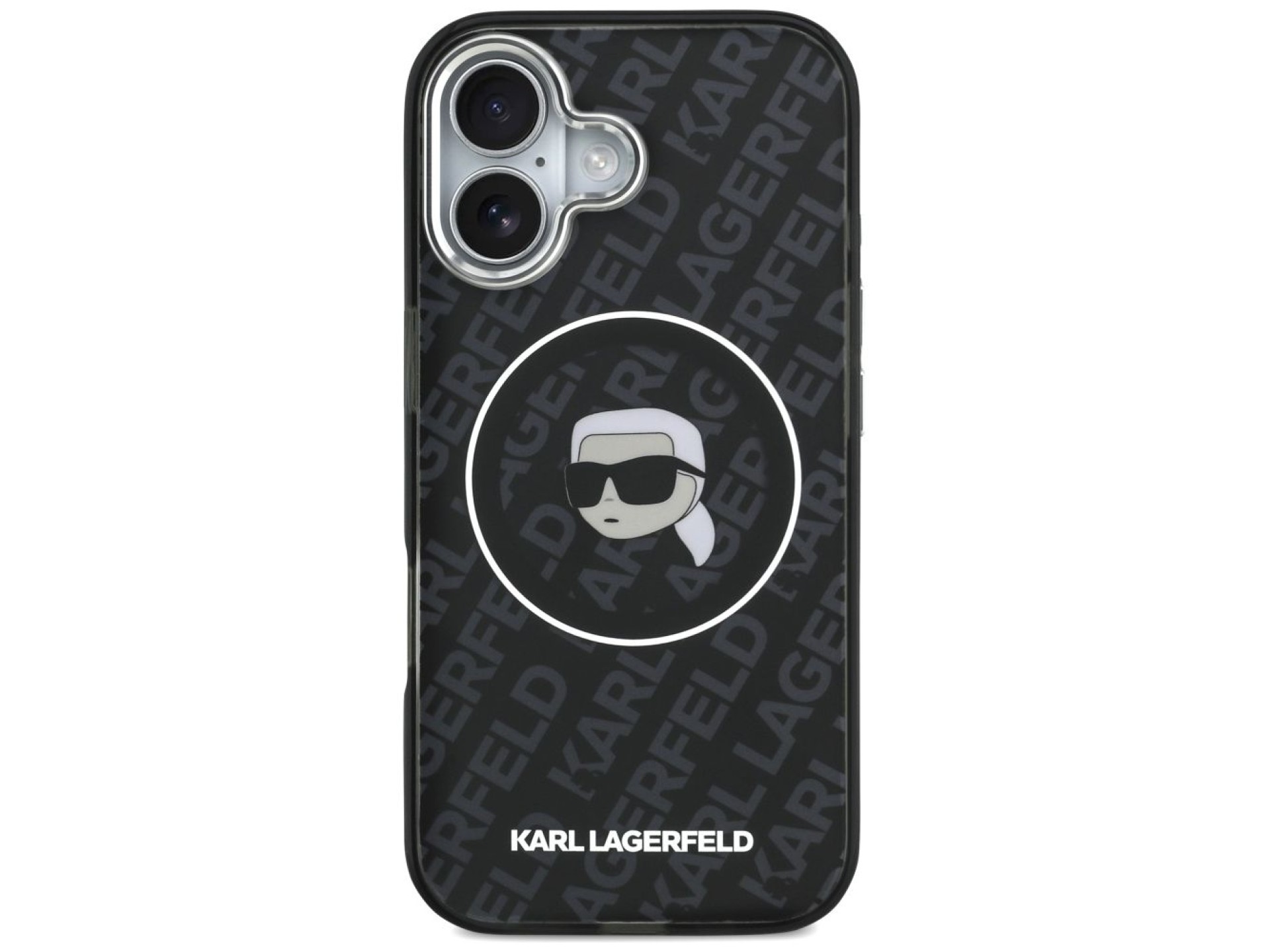 Karl Lagerfeld IML Karl Head Logo MagSafe Case for iPhone 17 - Black