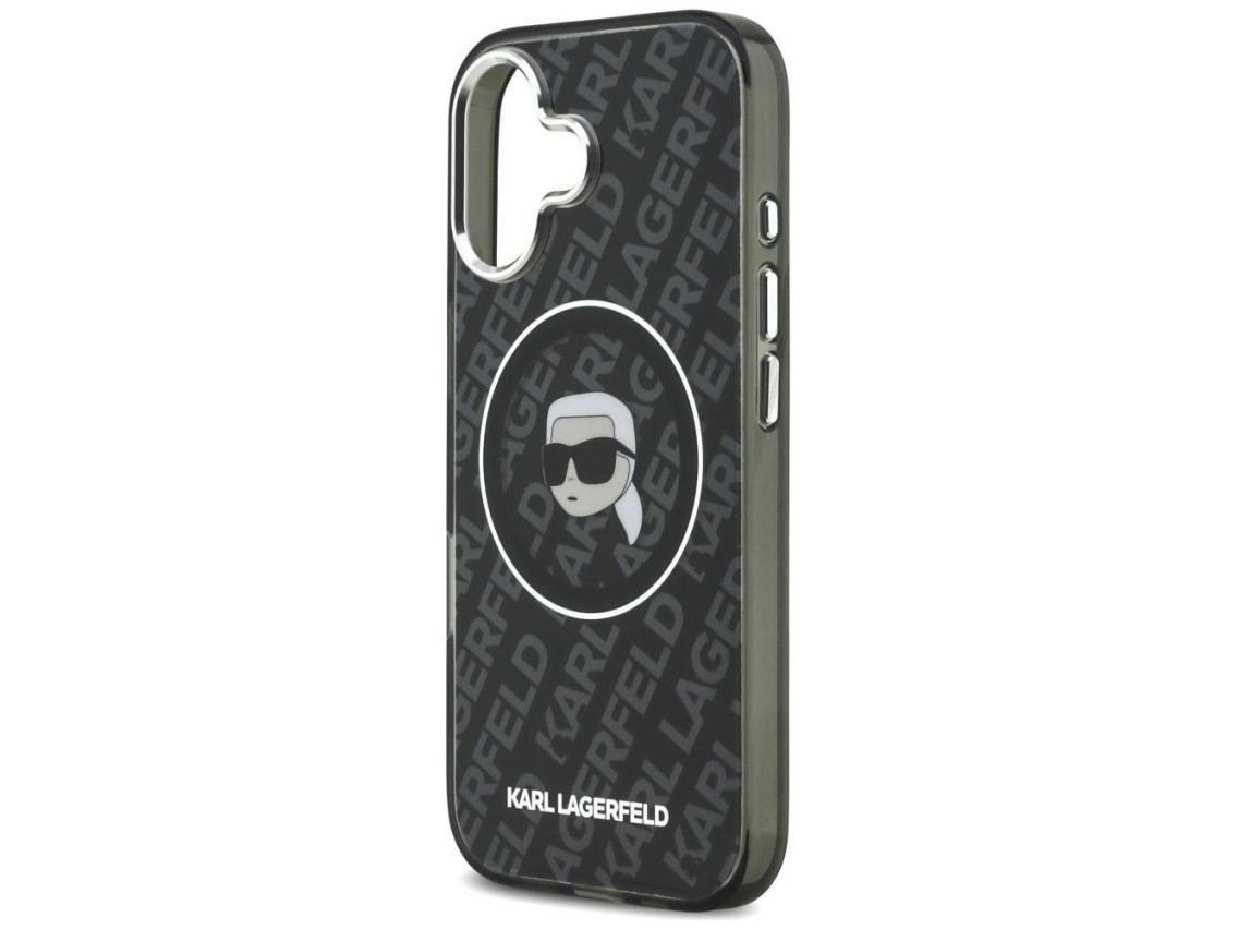 Karl Lagerfeld IML Karl Head Logo MagSafe Case for iPhone 17 - Black