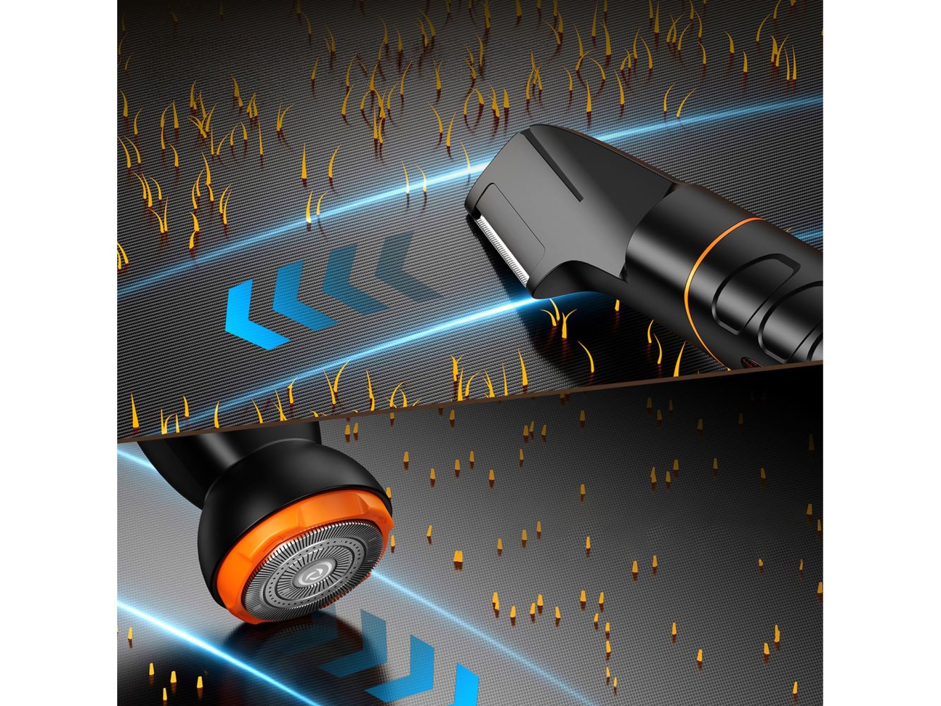 Aparador multifuncional MAXGROOM LK-892 com pontas substituíveis - preto