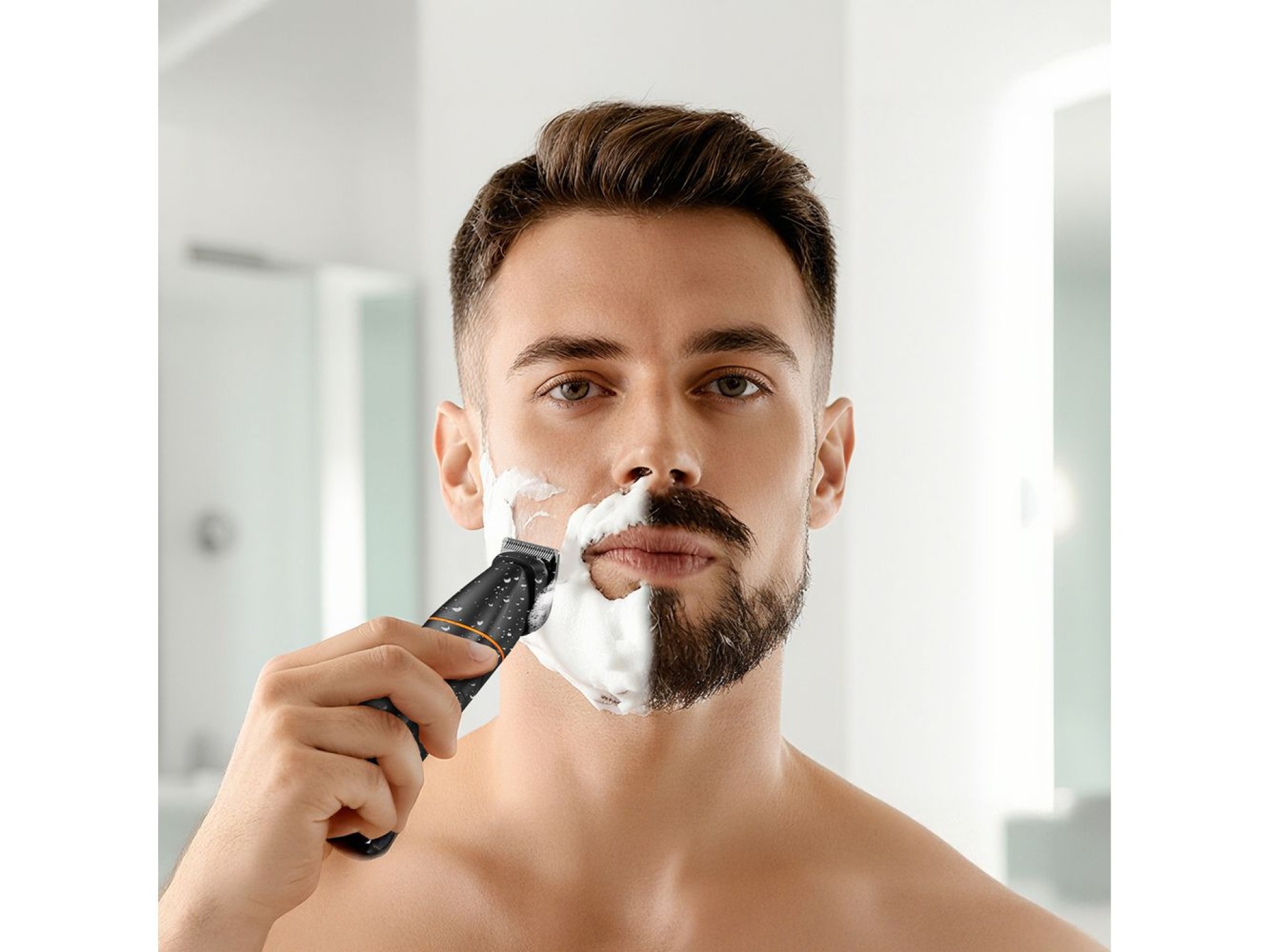 Aparador multifuncional MAXGROOM LK-892 com pontas substituíveis - preto