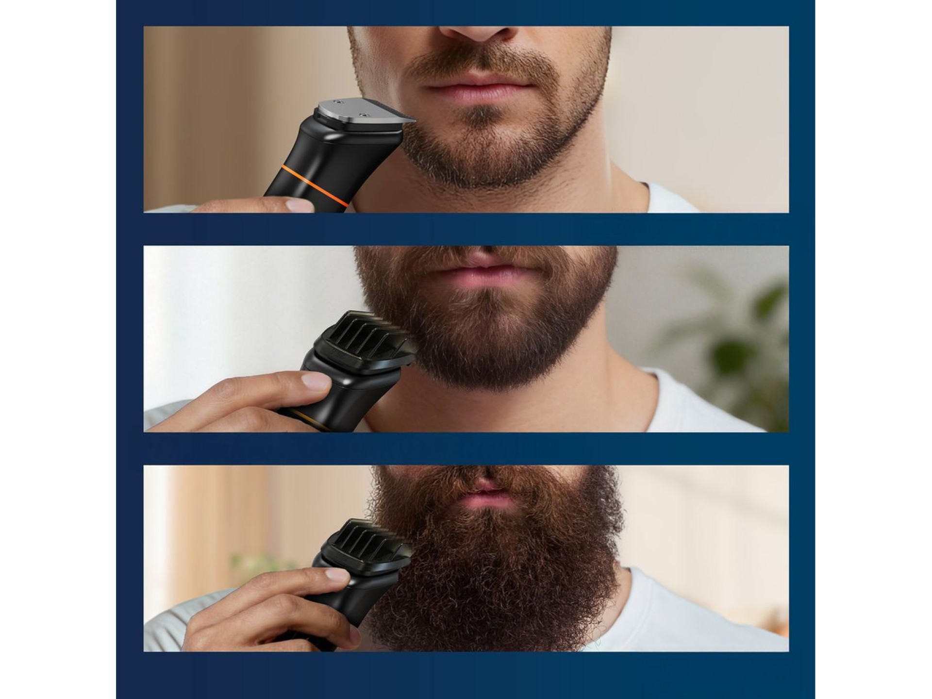 MAXGROOM JK-666 6-in-1 trimmer for beard, hair, body, nose and ears IPX6 - black